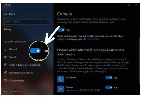 lenevo camera showing black screen