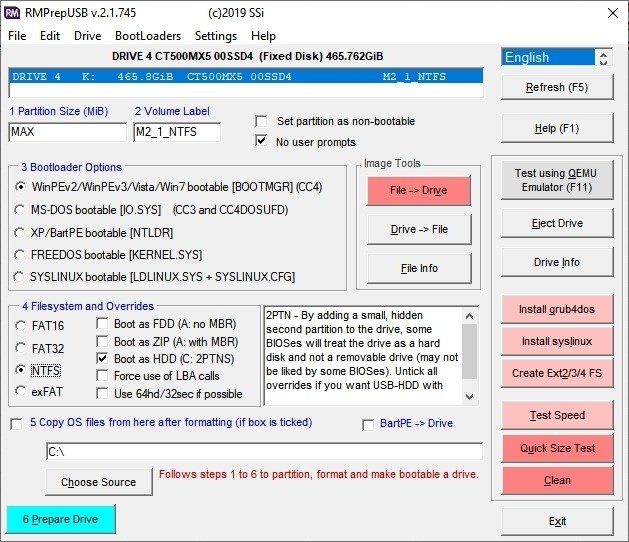 FREE software to make bootable usb