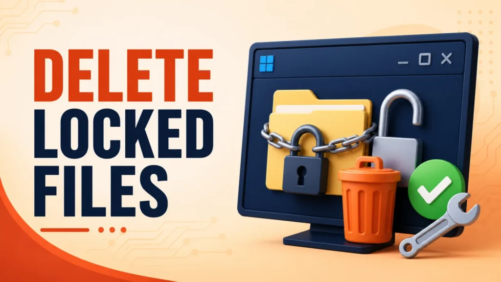 Delete locked files safely in Windows