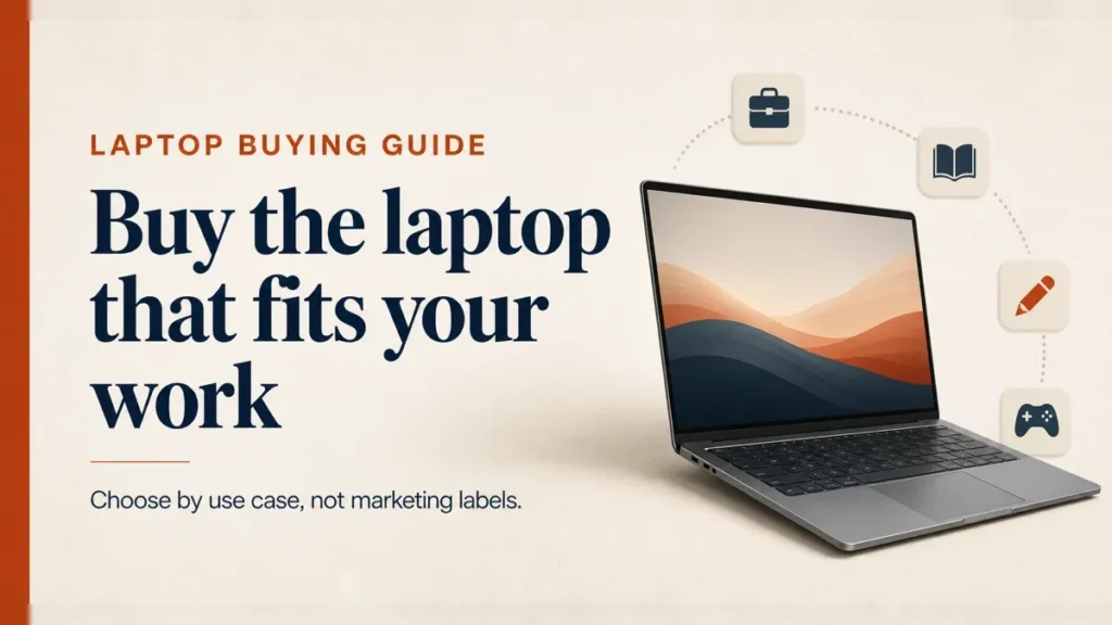 How to buy laptop by matching the computer to work, study, creative, and gaming needs
