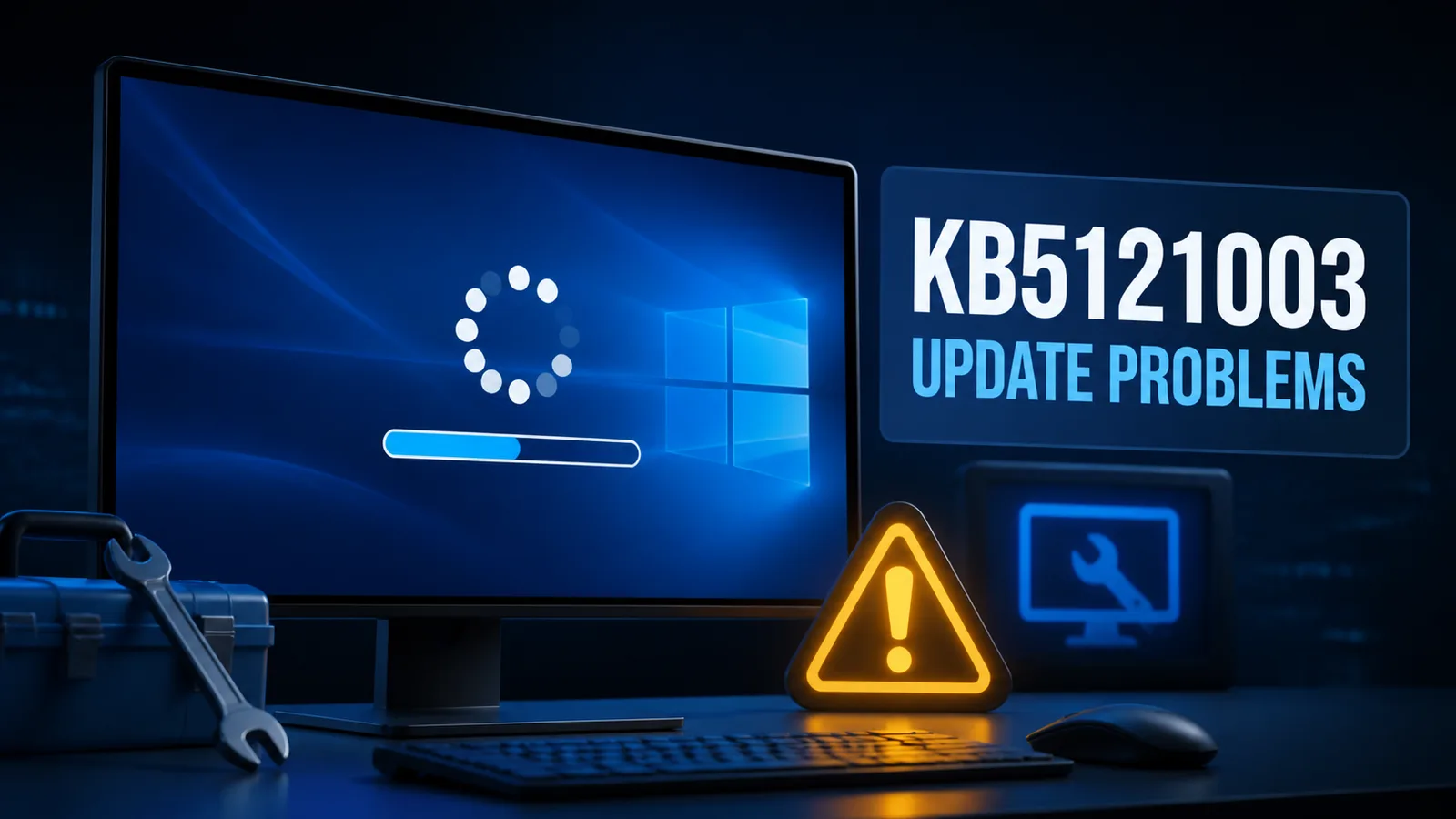 KB5121003 update problems and repair tools