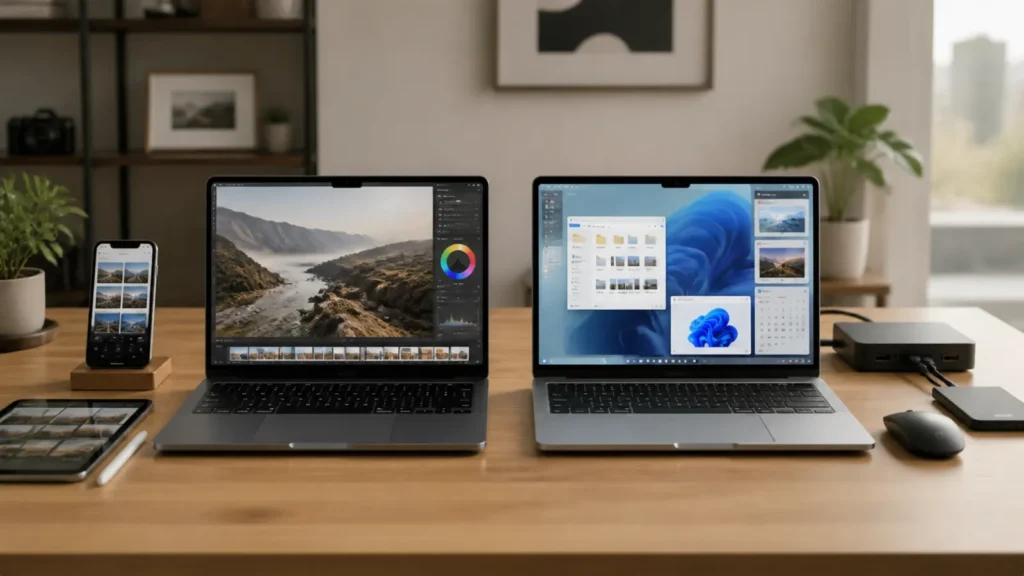 mac vs pc workflow comparison Mac vs PC workflow comparison for creative work and everyday productivity