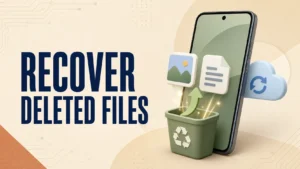 Recover deleted files from an Android phone using Trash and backups
