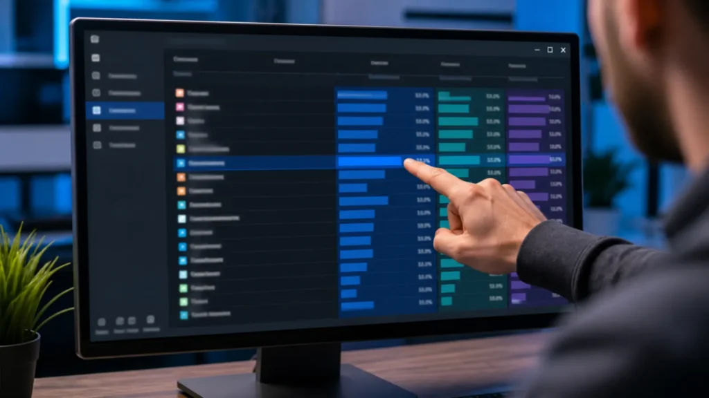 task manager high cpu memory process Windows Task Manager showing a high CPU and memory process