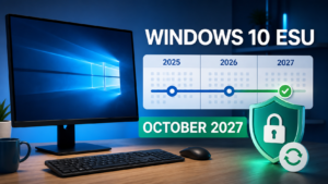 Windows 10 Extended Security Updates protection through October 2027