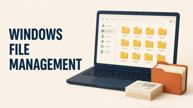 windows file management featured 16x9 Windows file management with an organized File Explorer folder system