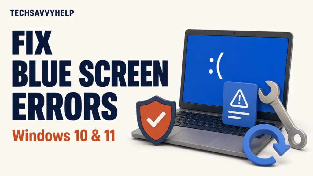 Fix Blue Screen errors on Windows 10 and 11 with a stop code, laptop, and recovery tools