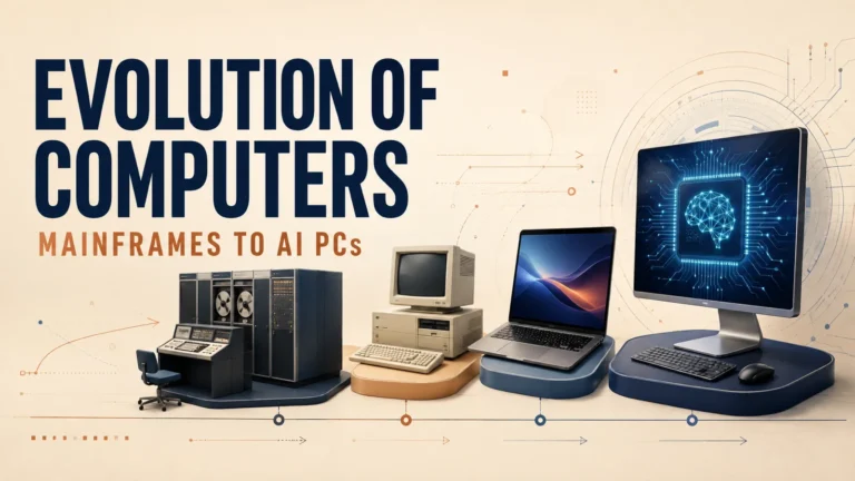 evolution of computers featured Evolution of computers from mainframes to AI PCs