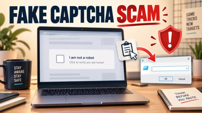 fake captcha scam Fake CAPTCHA scam copying a hidden command to the Windows Run dialog