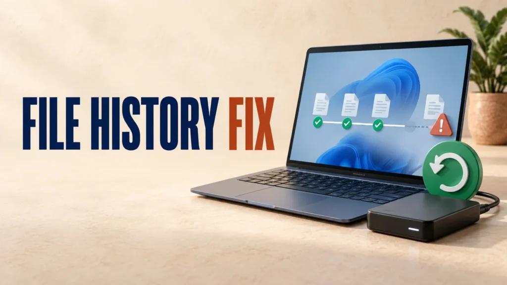 File History not working after a Windows update with backup drive connected