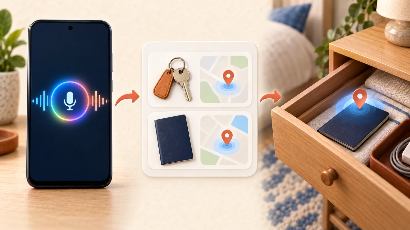 find remembered items with gemini Asking Gemini to retrieve the saved location of a passport in a drawer