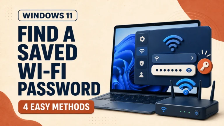find saved wifi password windows 11 featured How to find a saved Wi-Fi password in Windows 11 using four easy methods