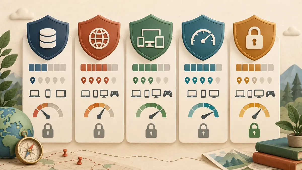 free vpn comparison Comparison of free VPN data, locations, devices, speed, and privacy