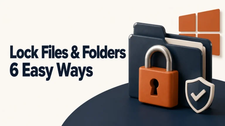 lock file folder windows featured Lock file and folder access in Windows with six protection methods
