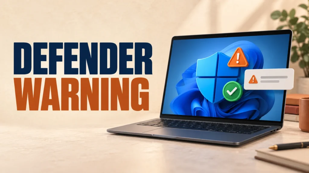 Microsoft Defender is turned off warning while antivirus protection remains active
