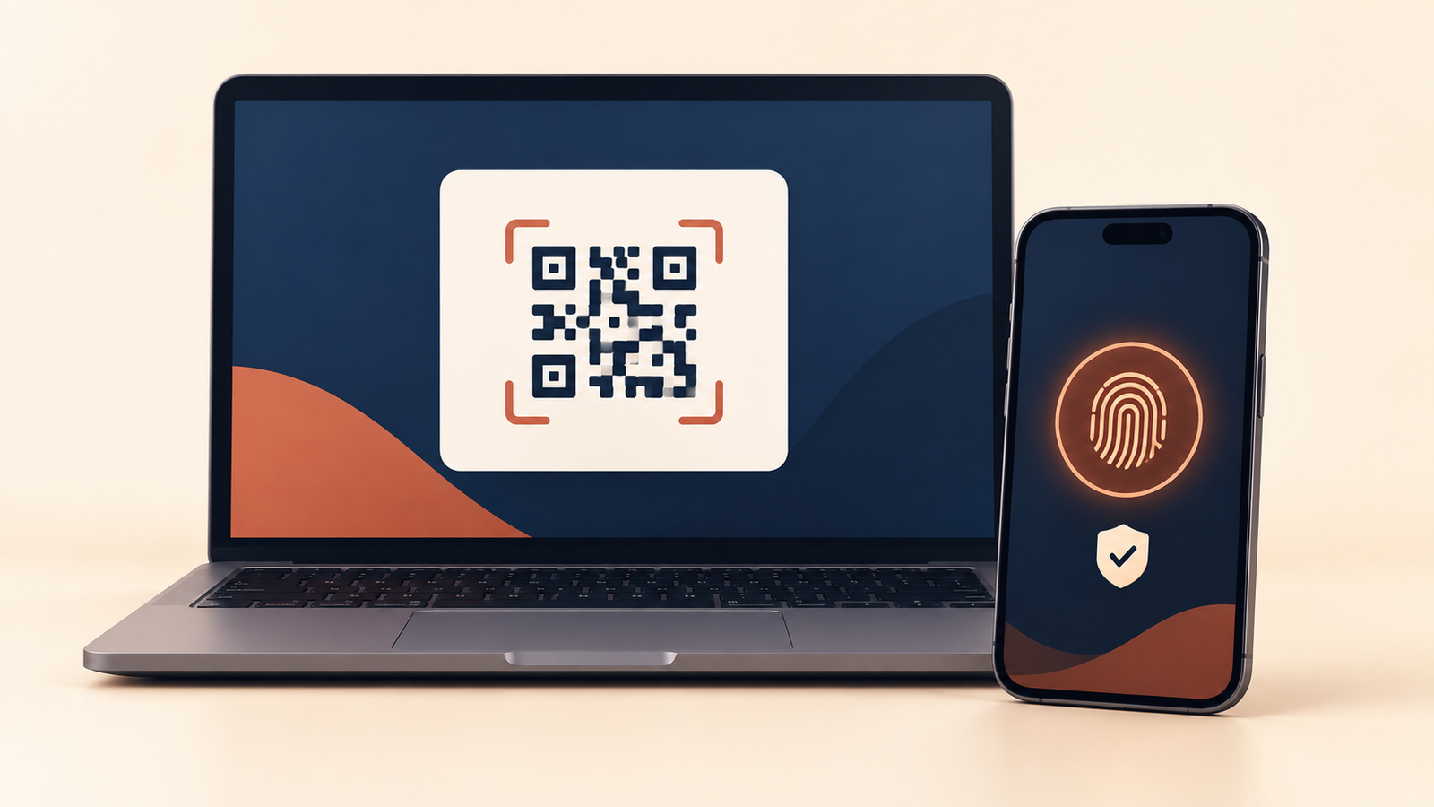 passkeys cross device sign in Passkeys explained: cross-device sign-in with laptop QR prompt and phone fingerprint approval