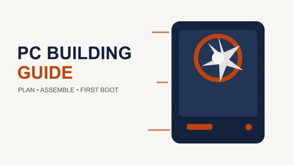 pc building guide featured 16x9 PC building guide with a custom desktop tower