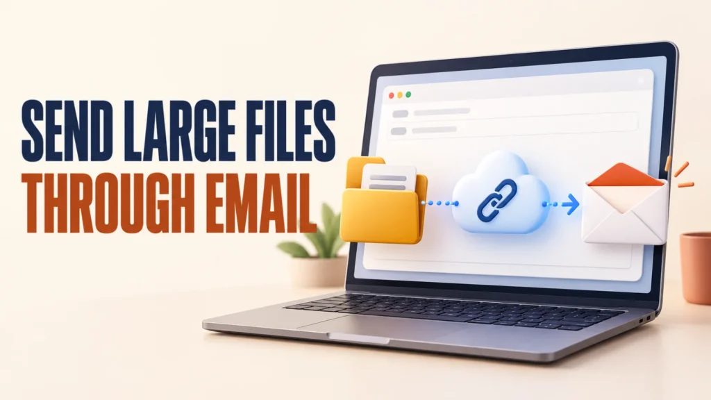 Send large files through email using a cloud link instead of an attachment