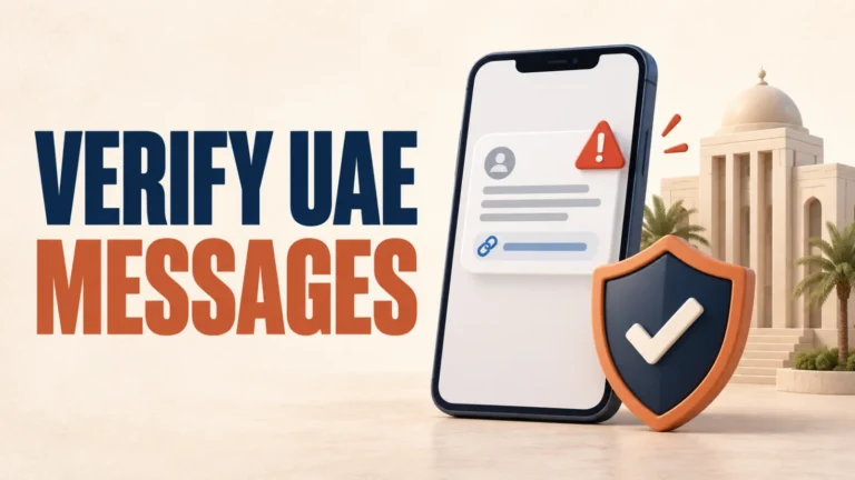 verify uae government messages Verify UAE government messages before opening links or approving requests