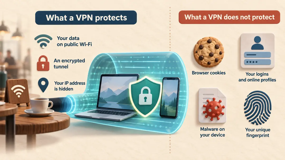 what a vpn protects What a VPN protects and what remains visible online