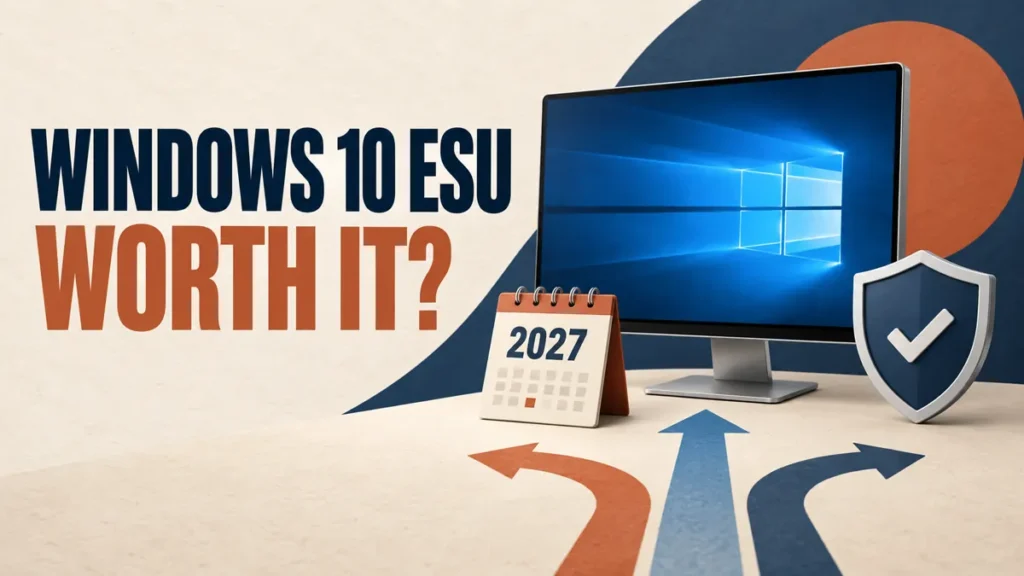 Windows 10 ESU worth it decision with 2027 calendar