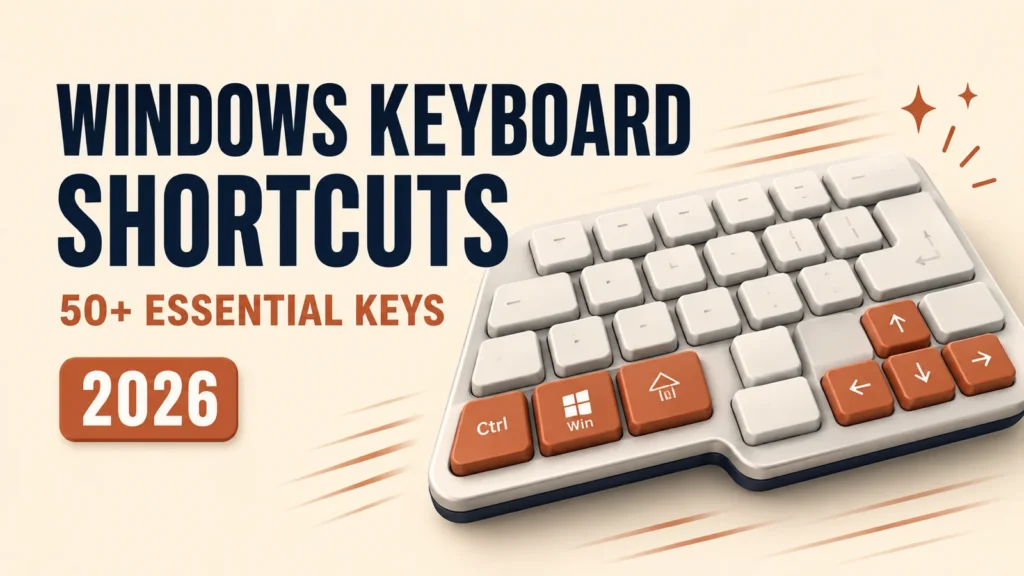 Windows keyboard shortcuts with 50 essential keys for faster work