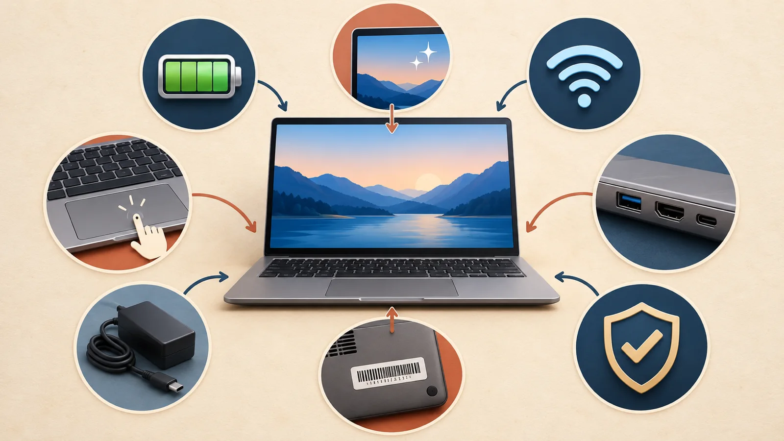 check refurbished laptop Checklist for inspecting a refurbished laptop after delivery