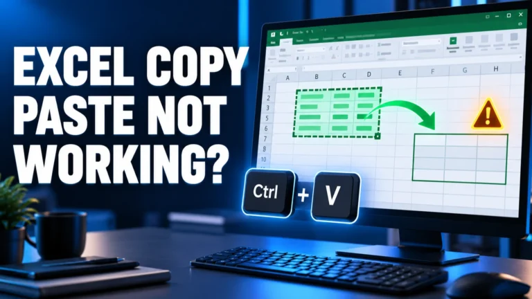 Excel copy paste not working after an update