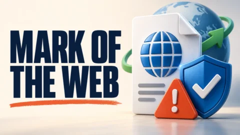 Mark of the Web protection for downloaded files in Windows