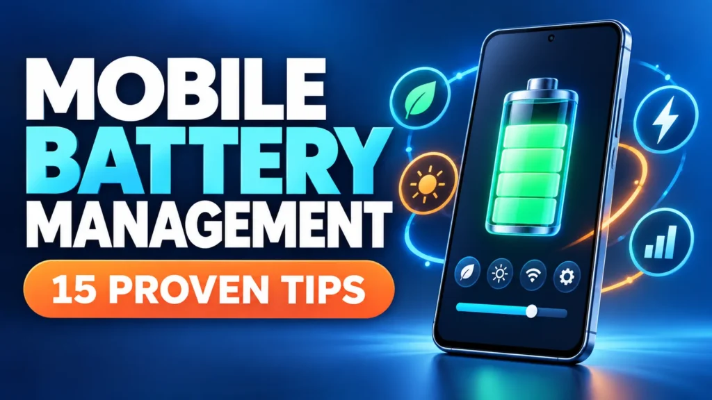 Mobile battery management guide with 15 proven tips