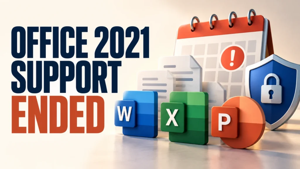 Office 2021 support ended and safe upgrade options