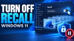 Turn Off Recall in Windows 11