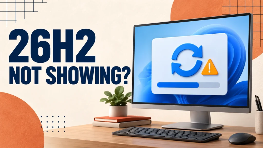 Windows 11 26H2 not showing in Windows Update