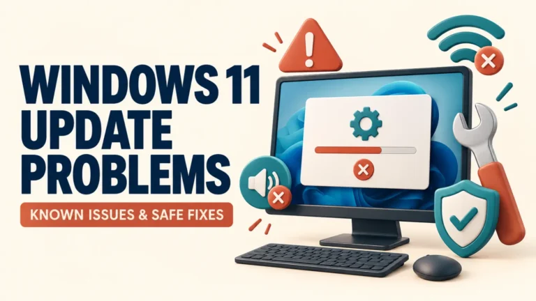windows 11 update problems featured Windows 11 update problems known issues and safe fixes