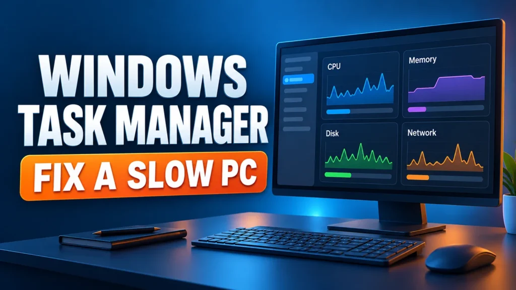 Windows Task Manager guide to fix a slow PC