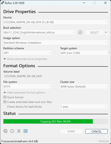 FREE software to make bootable usb